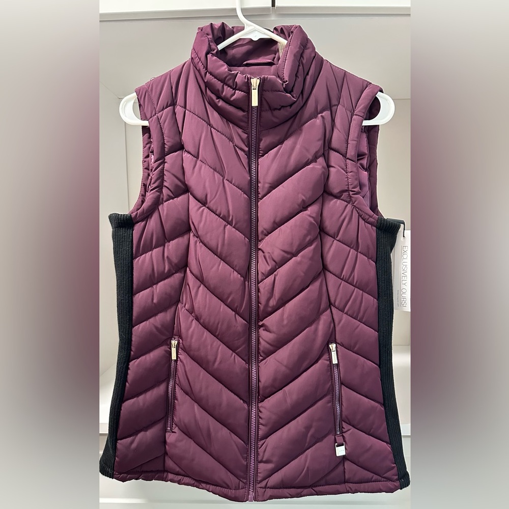 Calvin Klein Deep Purple Quilted Vest